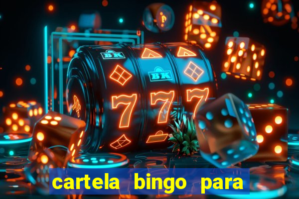 cartela bingo para cha de cozinha imprimir gratis