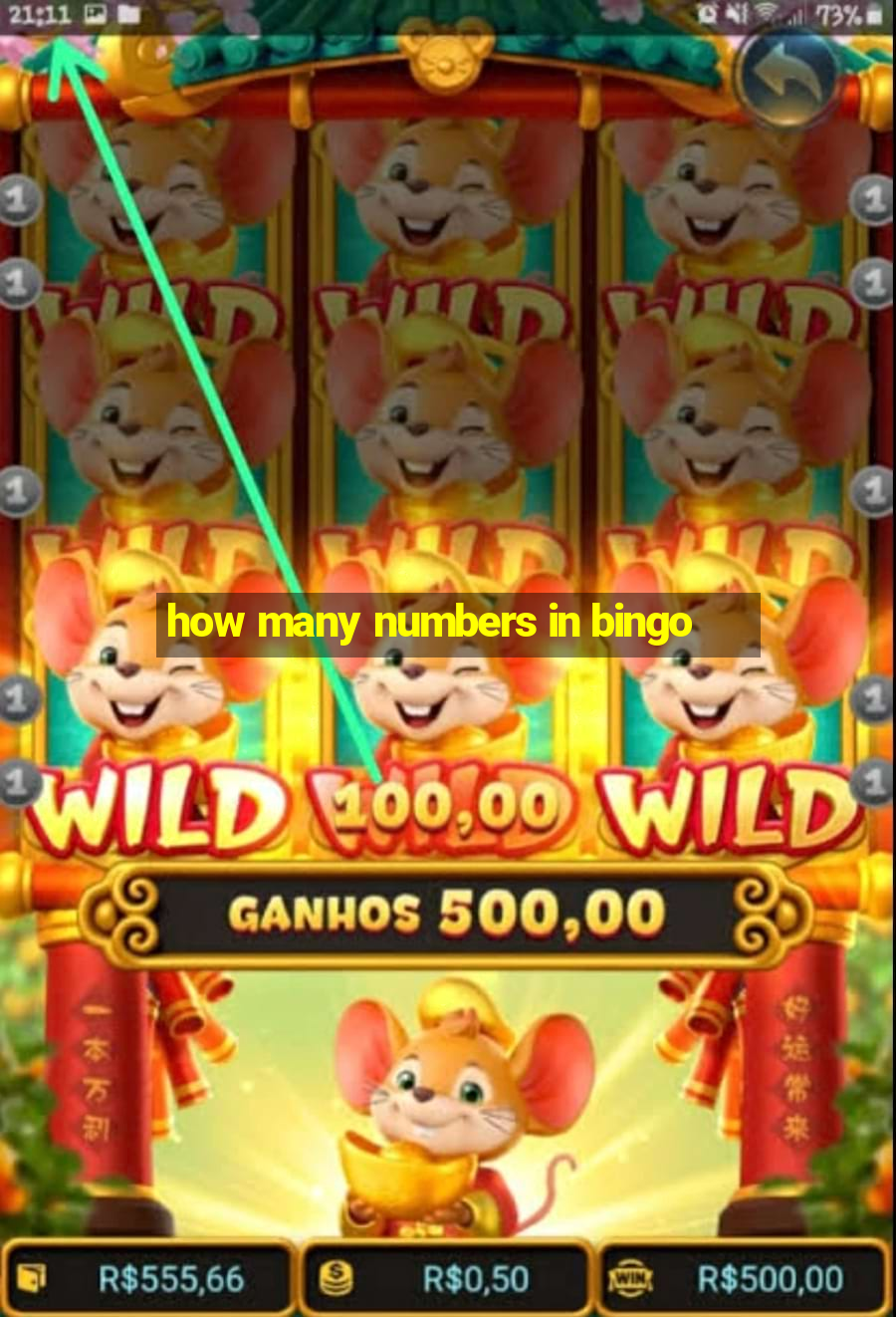 how many numbers in bingo