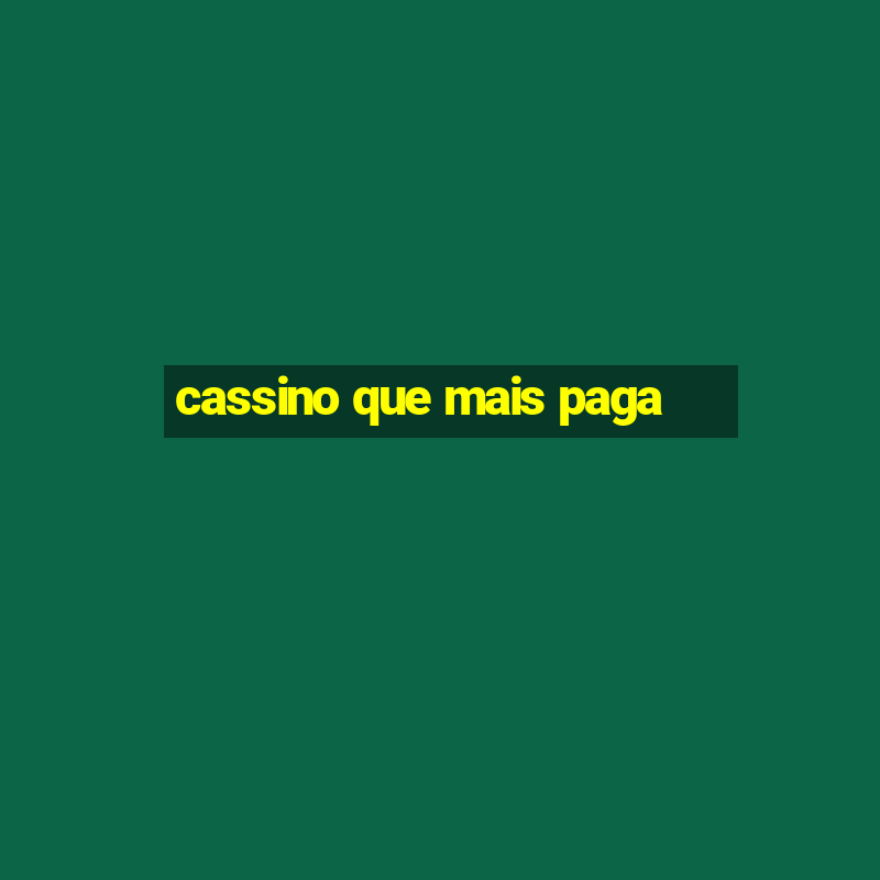 cassino que mais paga